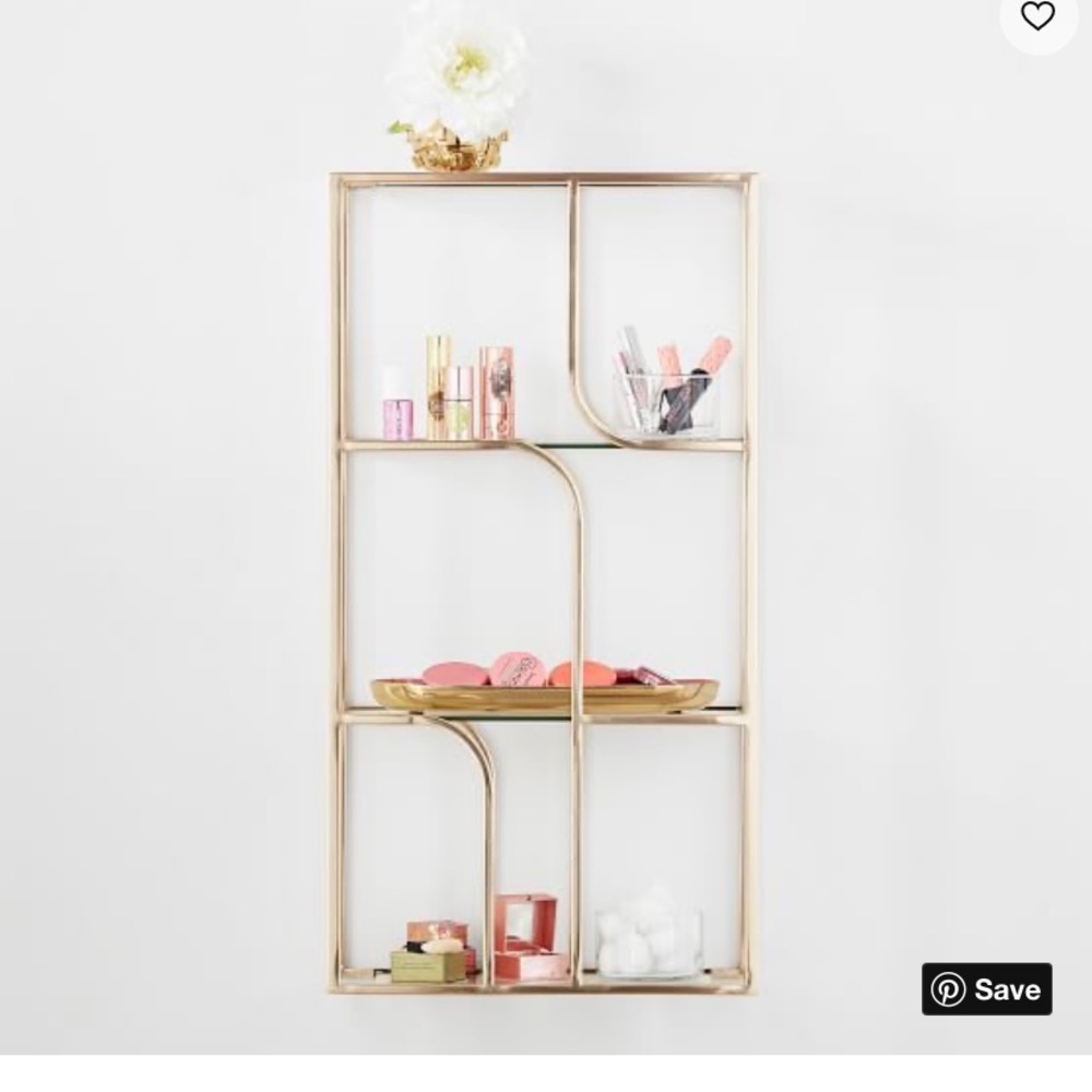 Pottery Barn Benefit Glass Shelves (NEW)